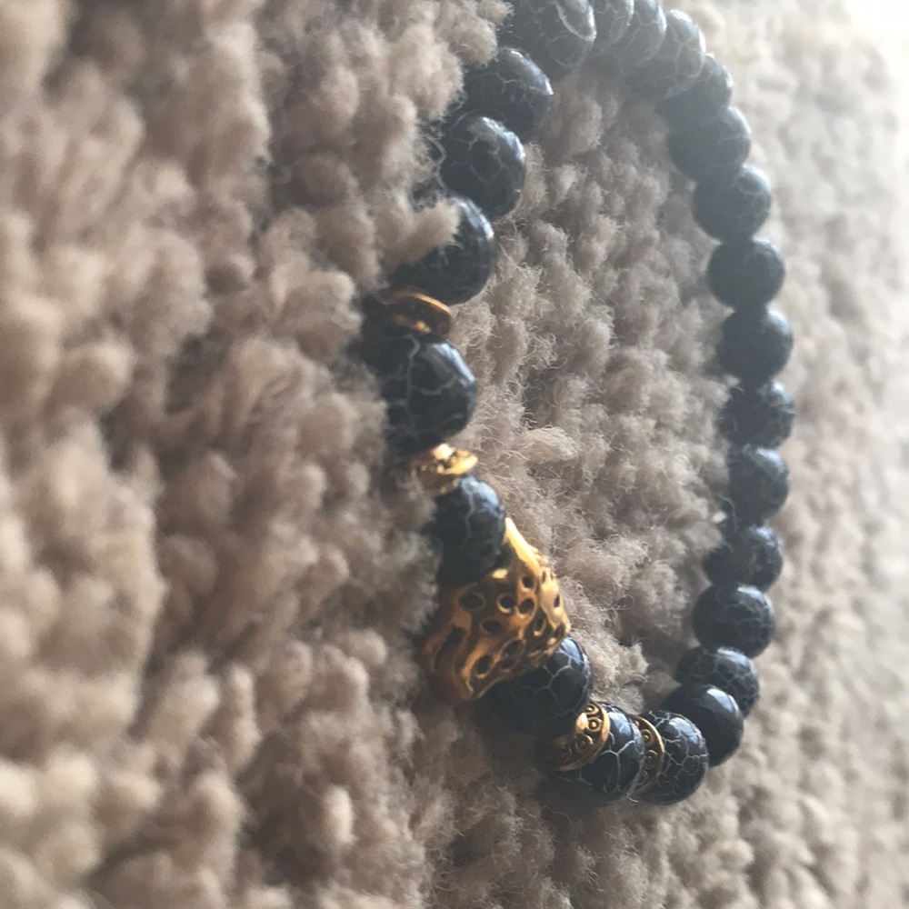 Gold leopard bracelet